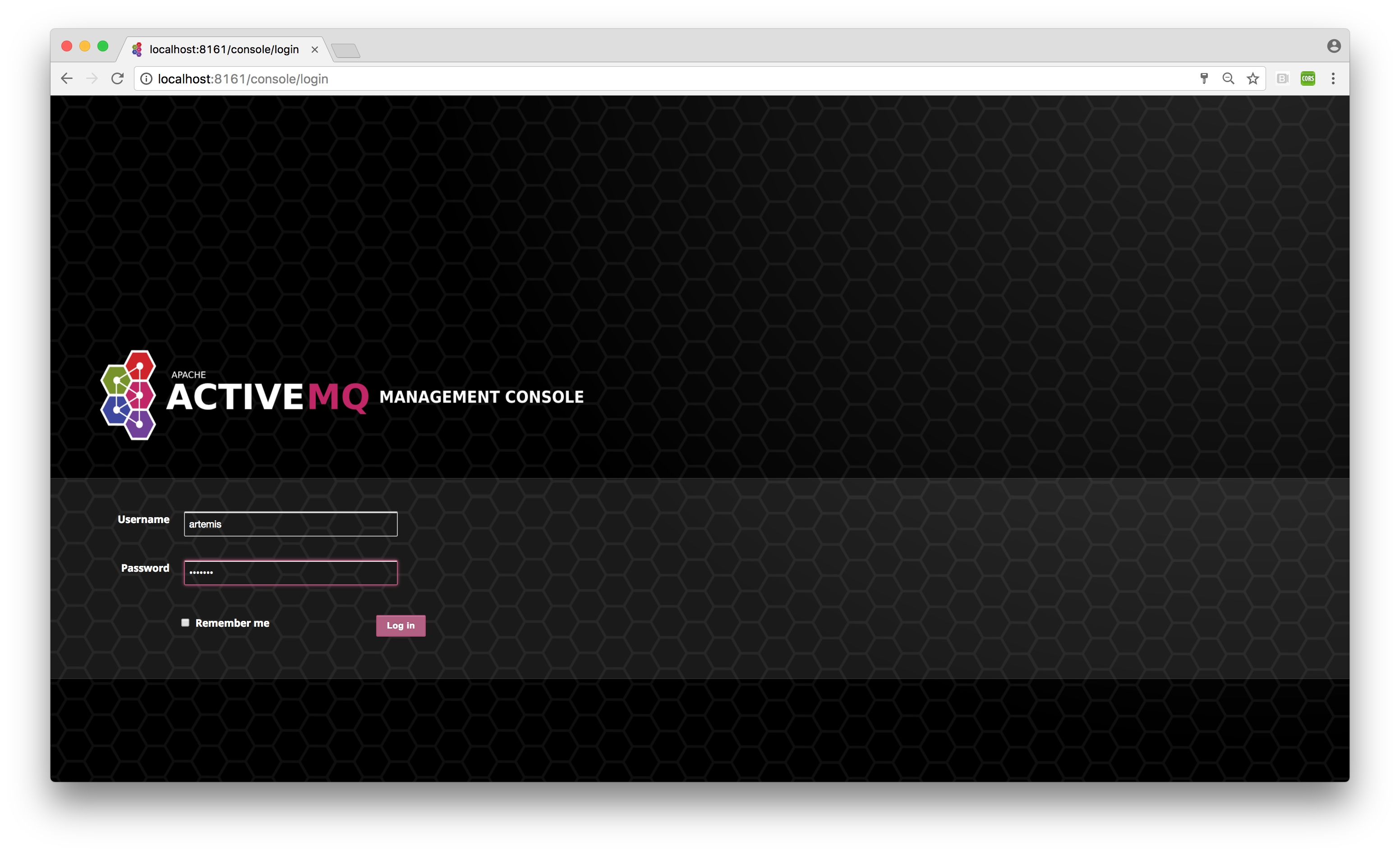 ActiveMQ Artemis Console Login