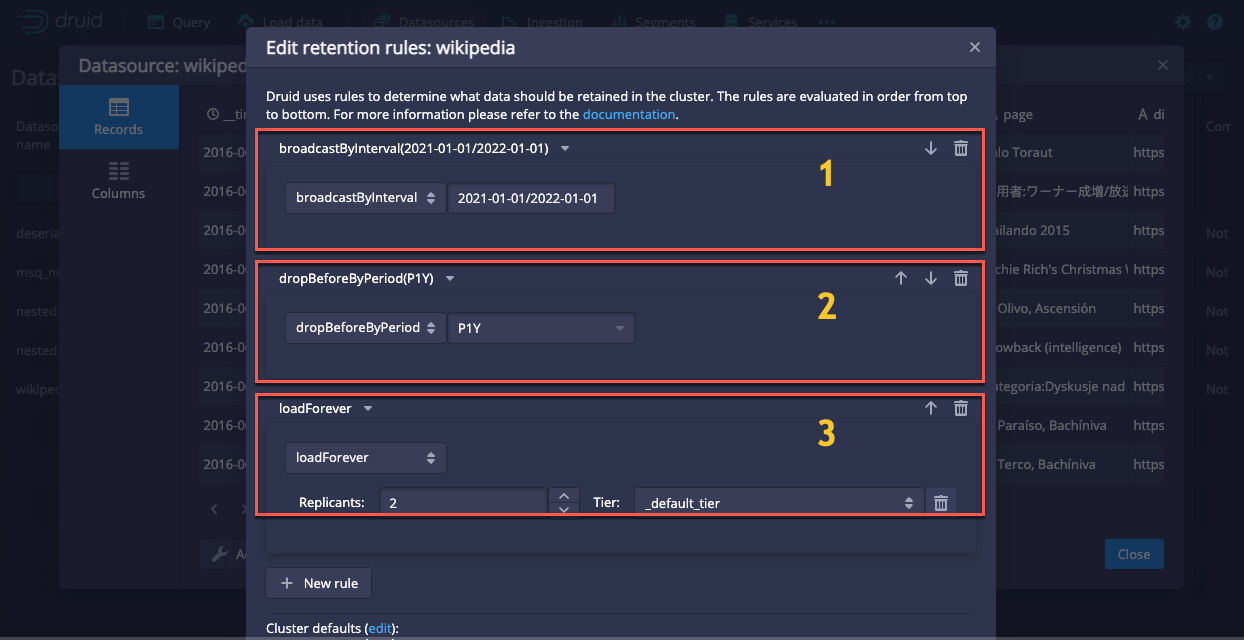 retention rules