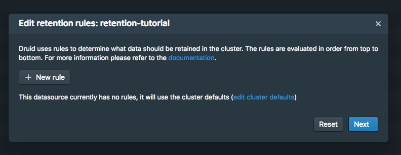 Rule configuration