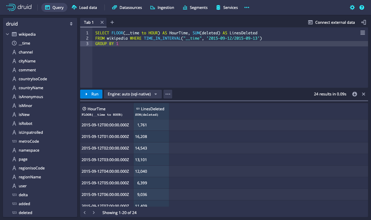 Query example