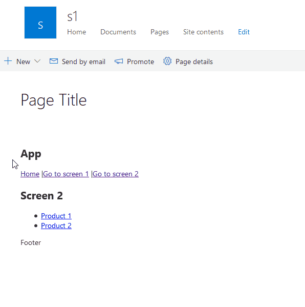 SharePoint Framework multi screen web part