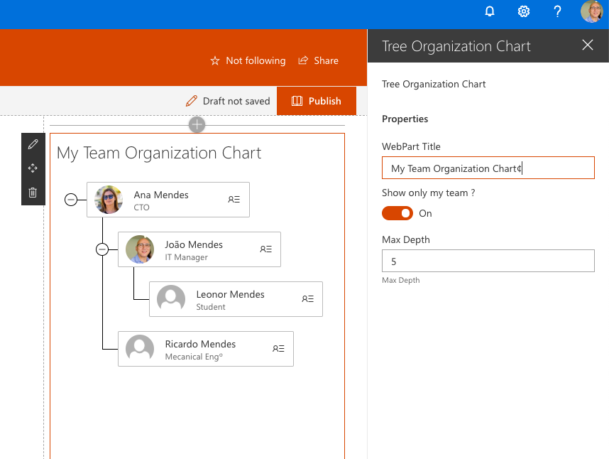 Organization Chart Web Part