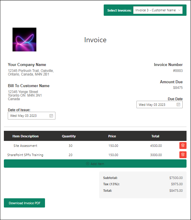 Invoice Generator