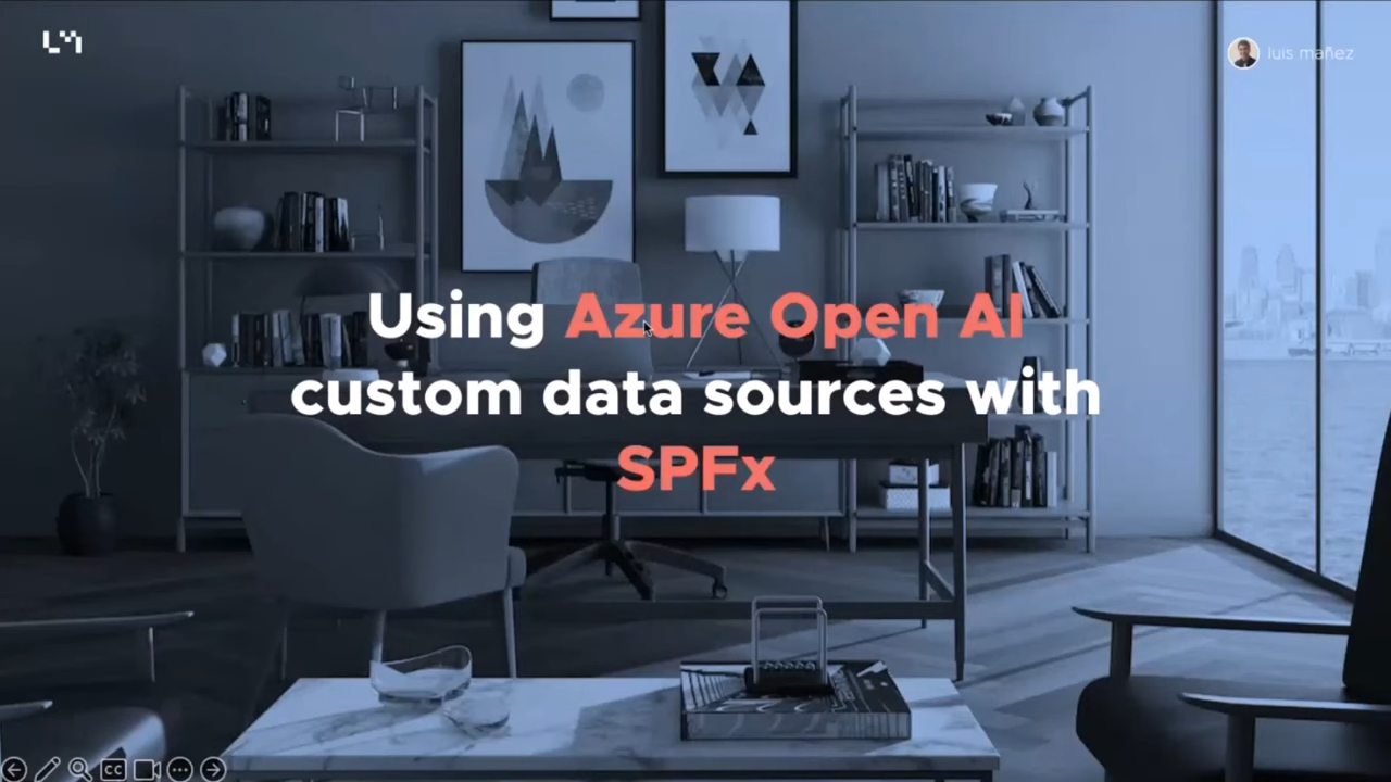 Using Azure Open AI custom data sources with SPFx