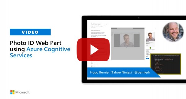 Photo ID Web Part using Azure Cognitive Services
