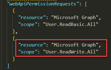 Microsoft Graph API Permissions