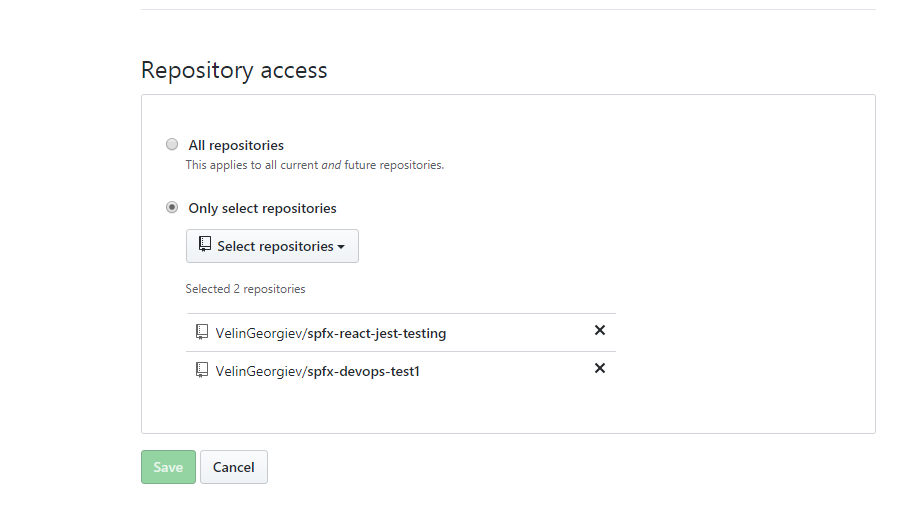 Config Azure Pipelines set repos