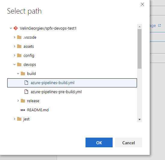 Config Azure Pipelines repo config