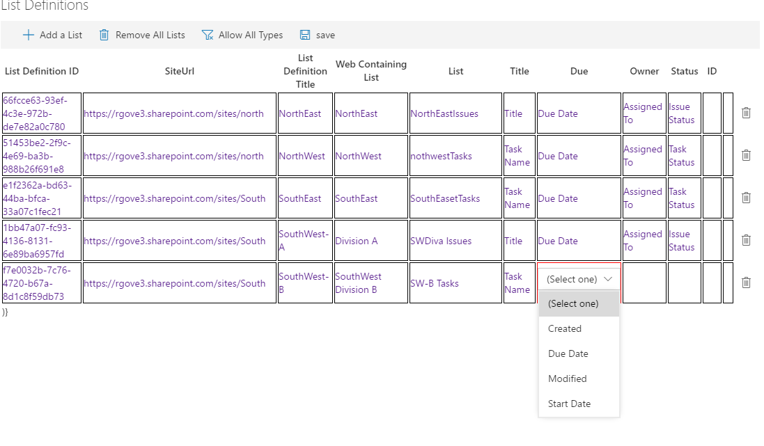 Select the Due Date field