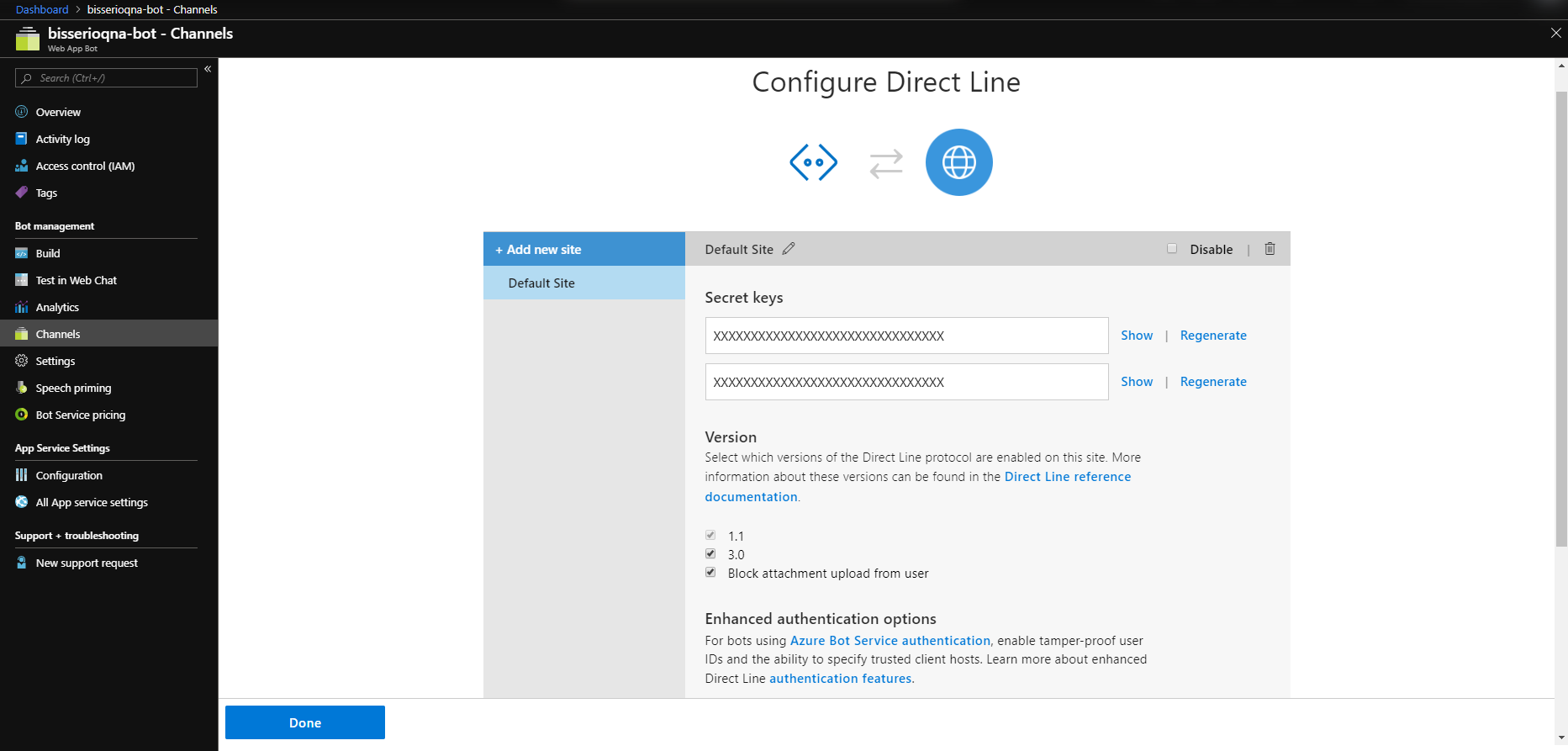 bot framework client web part