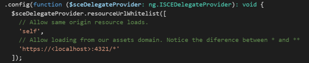 WhiteList code example