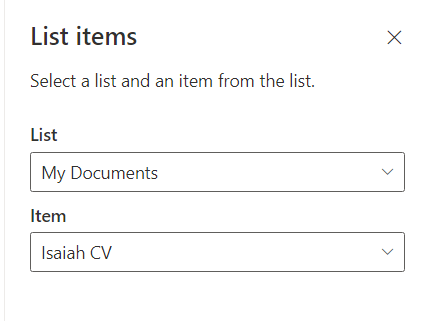 Property pane loaded