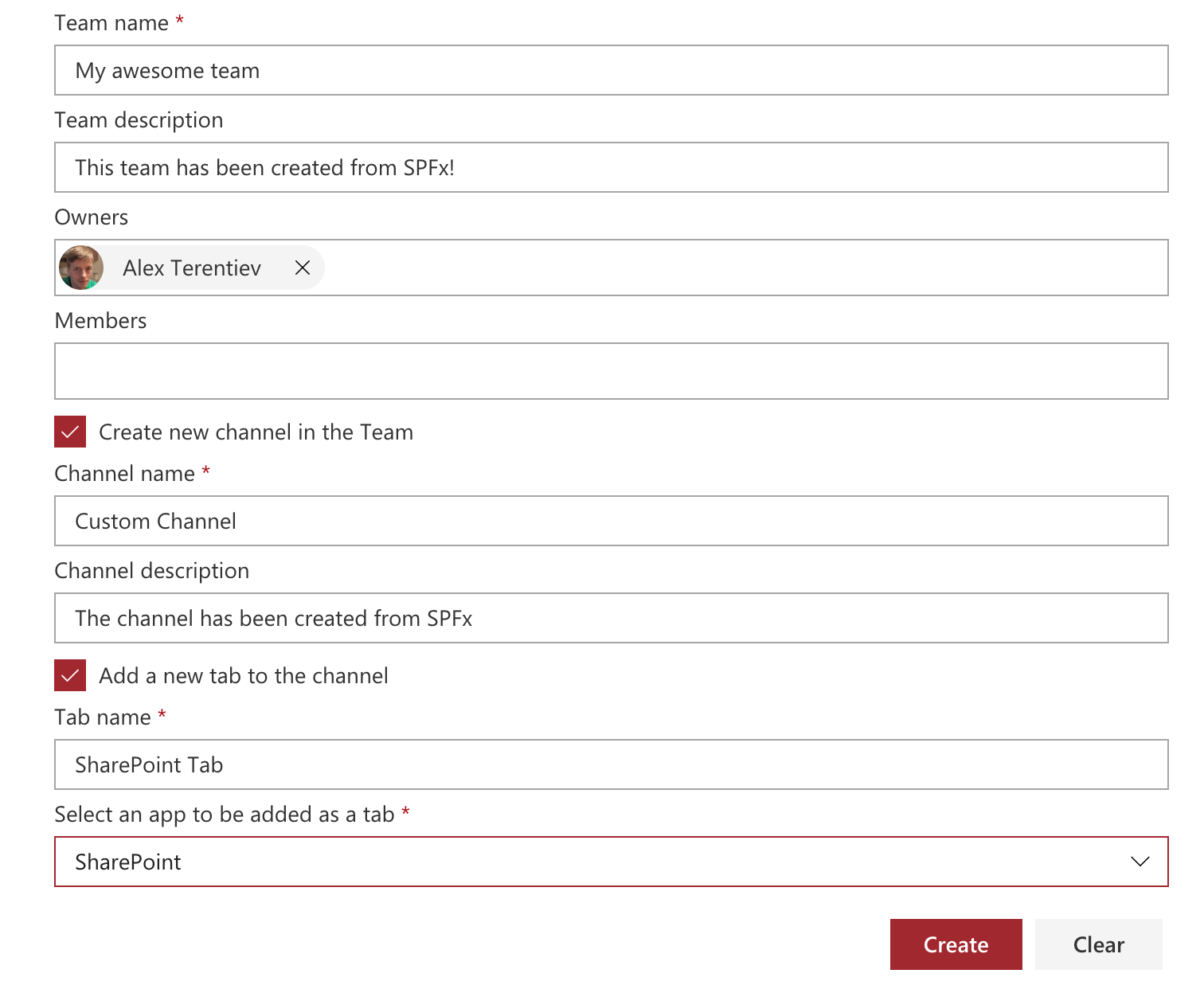 React Side Panel Client-Side Web Part