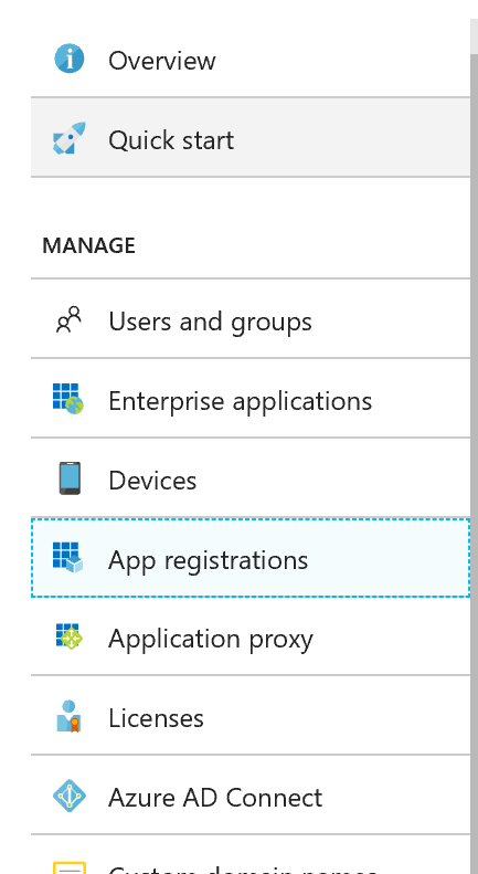 app registrations