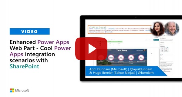 Enhanced Power App Web Part - Cool Power App integration scenarios with SharePoint