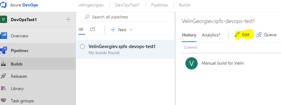 Config Azure Pipelines repo config