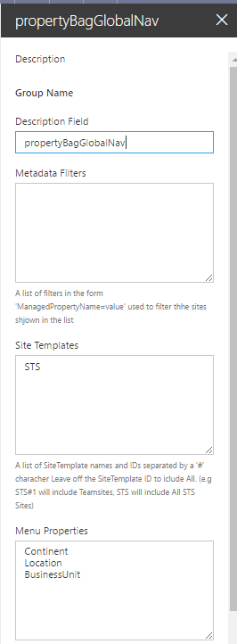 PropertyBagGlobalNavConfig