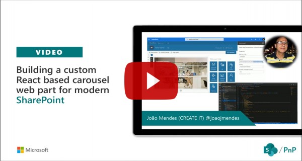 Community Demo - Building a custom React based carousel web part for modern SharePoint