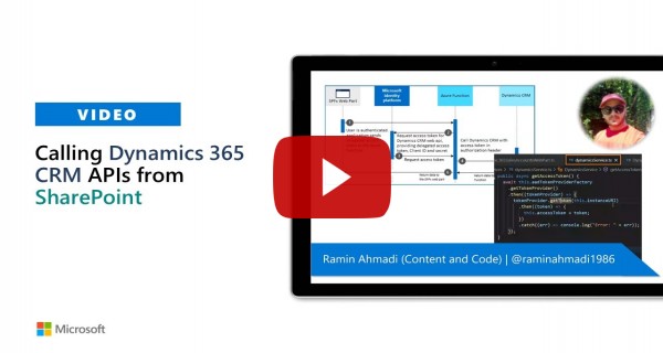 Calling Dynamics 365 CRM APIs from SharePoint