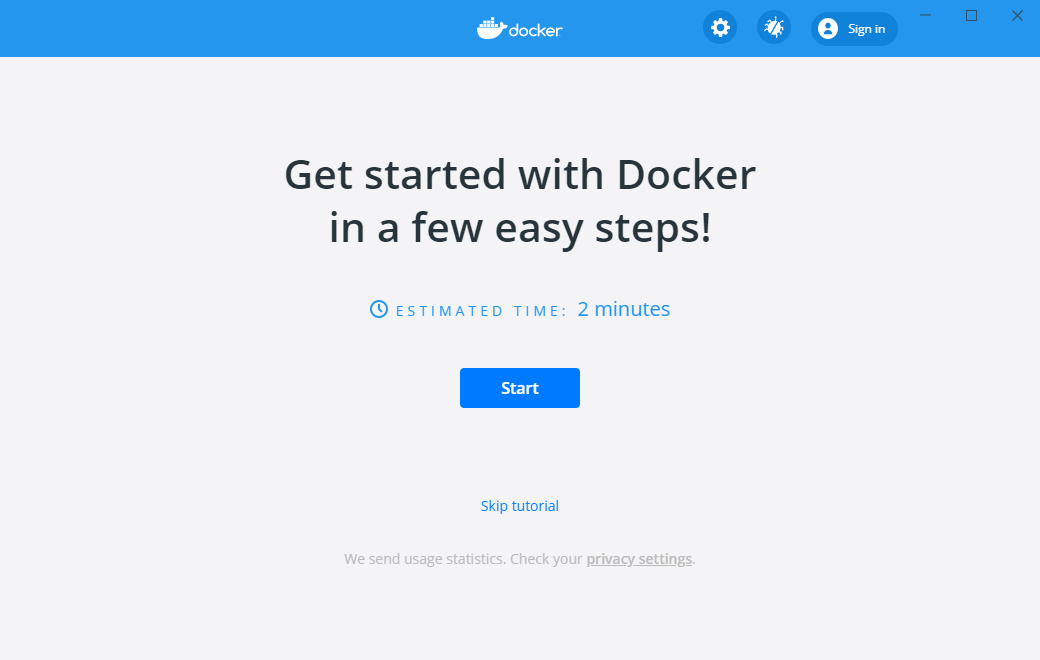 Docker Quick Start tutorial