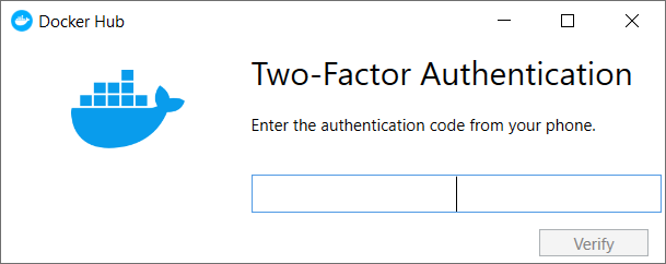Docker Desktop 2FA