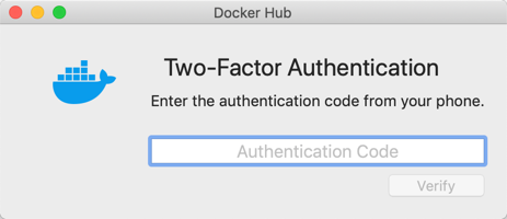 Docker Desktop 2FA