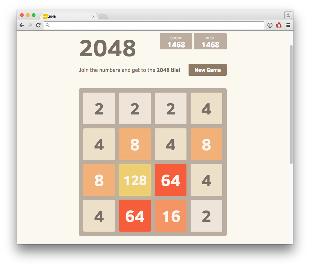 2048 game