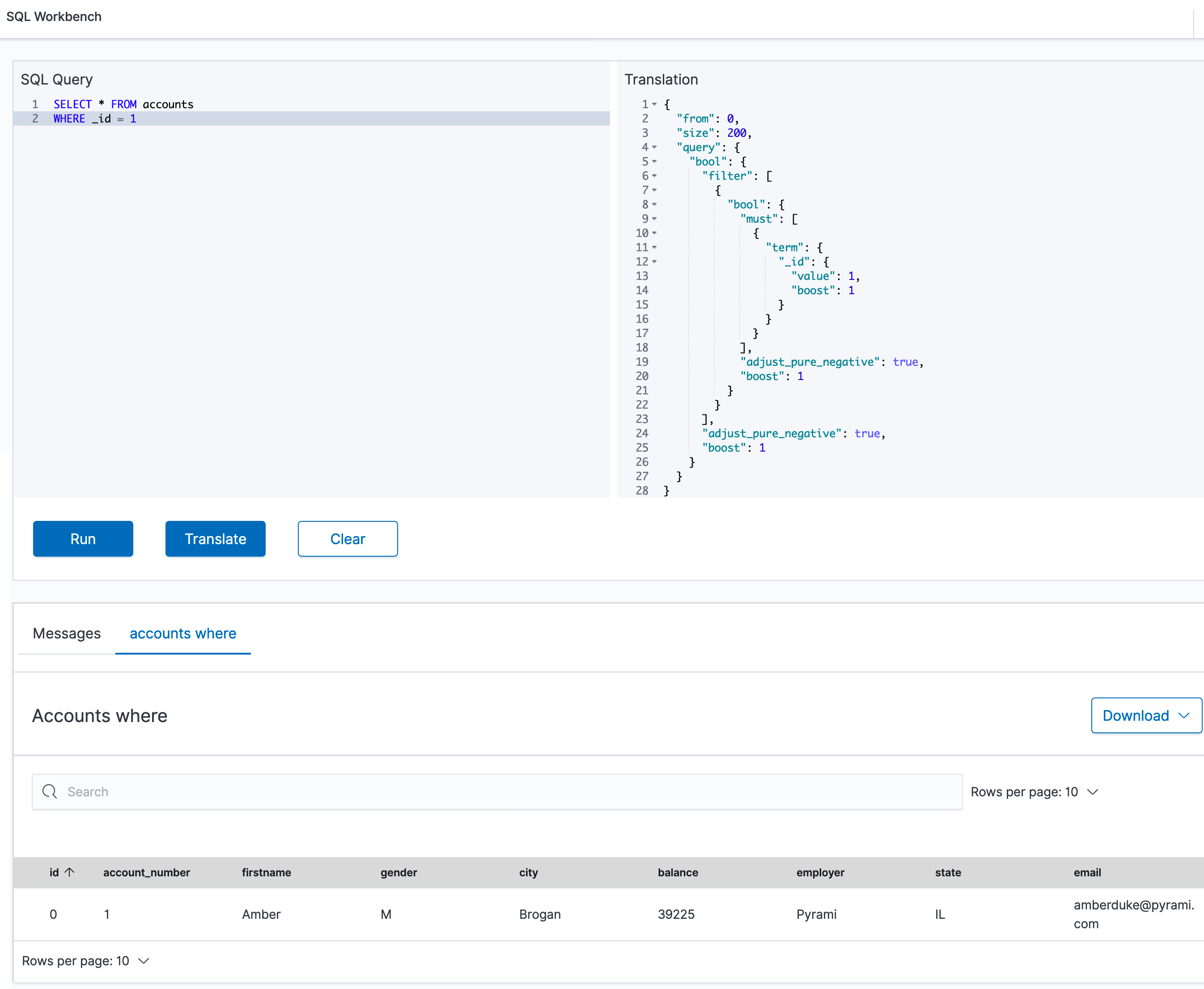 OpenSearch Dashboards SQL UI plugin