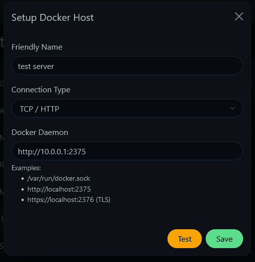 Docker host monitor